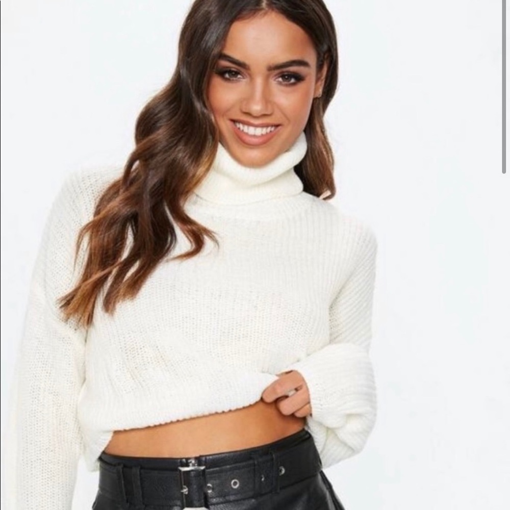 NWT Missguided Crop Knit sweater